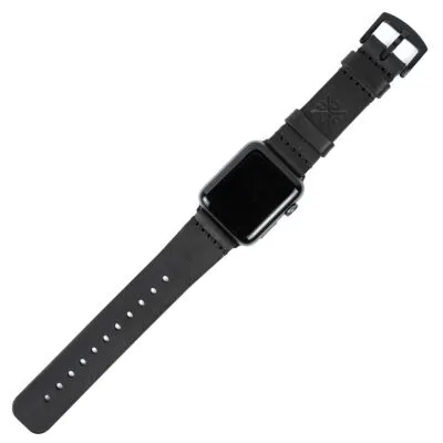 Pulseira de Couro Apple Watch Preta