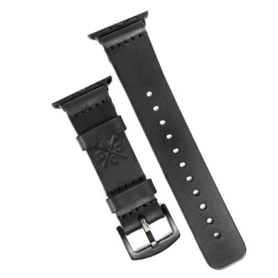 Pulseira de Couro Apple Watch Preta