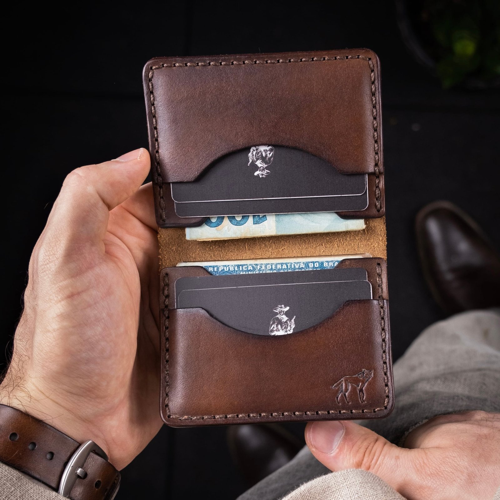 Carteira de Couro No.22 Marrom - Imagem 5