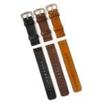 KIT 3 Pulseiras de Couro Relógio