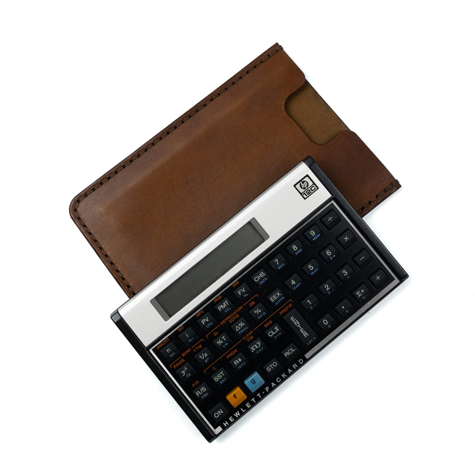 capa de couro para calculadora hp12c