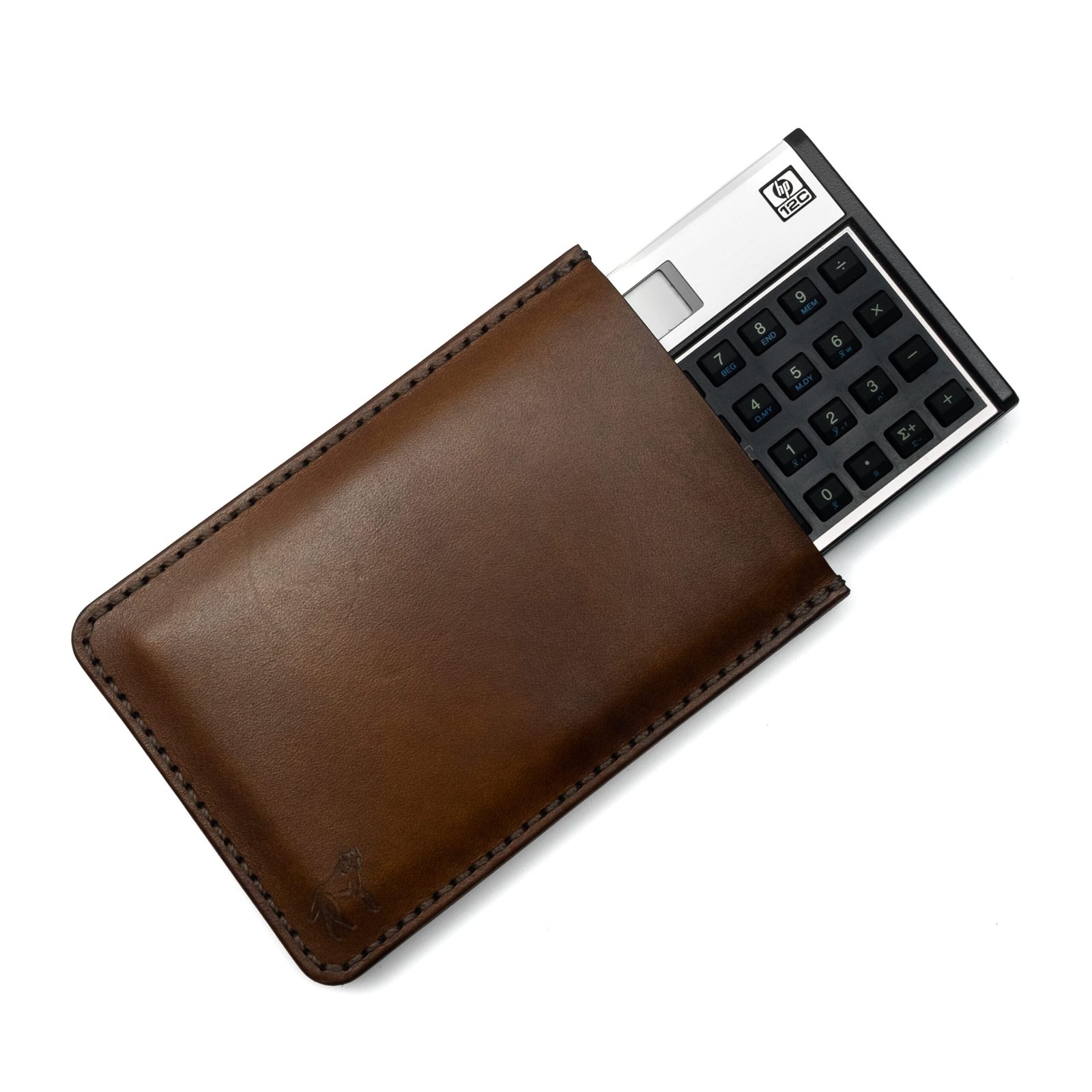 capa de couro para calculadora hp12c