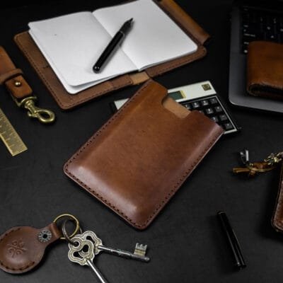 Capa de Couro para Calculadora HP12c