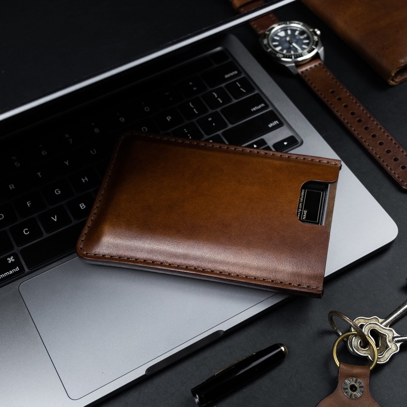 capa de couro para calculadora hp12c