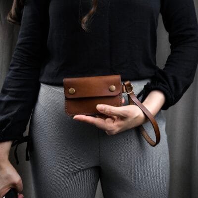 Carteira de Couro SARA Marrom