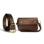Kit SARA Marrom • Carteira e Cinto