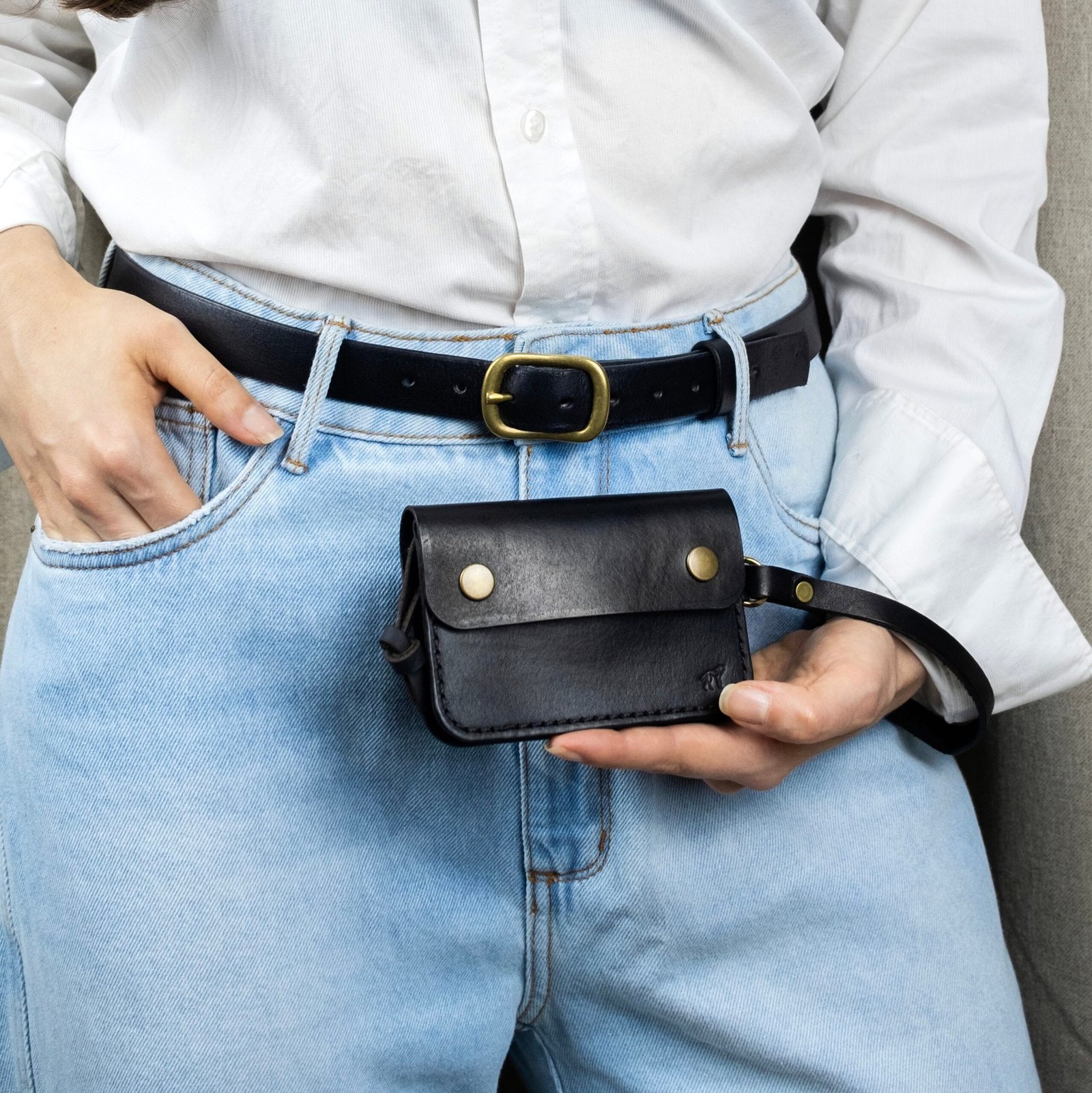 Cinto de Couro 1'' Preto - Imagem 6