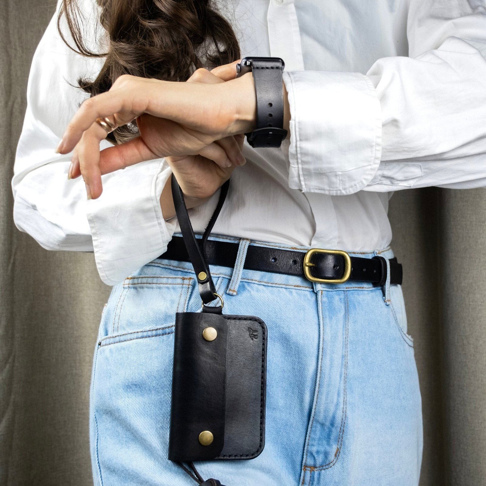 Cinto de Couro 1'' Preto - Imagem 5