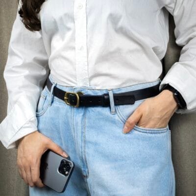 Cinto de Couro 1” Preto