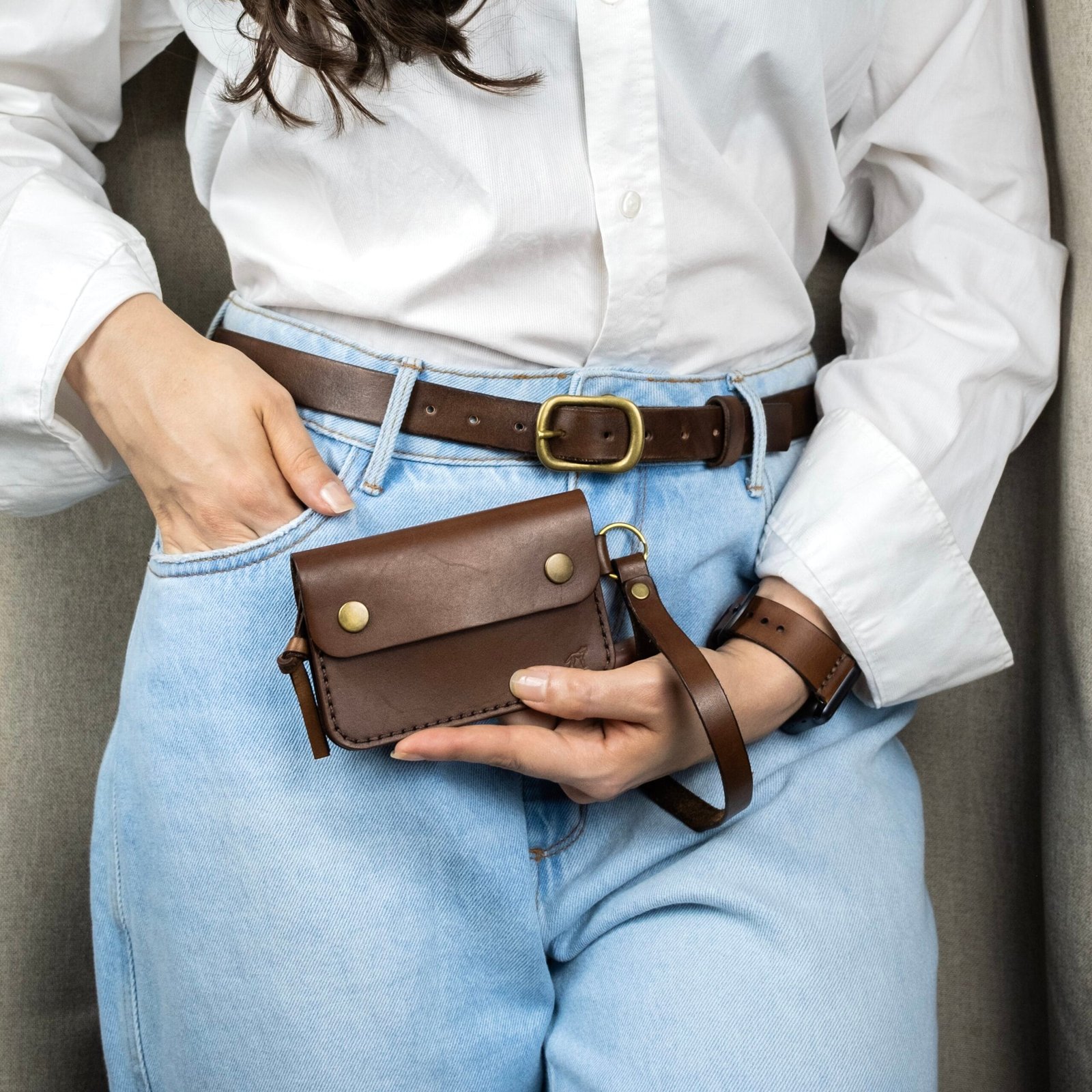 Kit SARA Marrom • Carteira e Cinto - Imagem 9