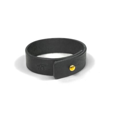 Bracelete de Couro Preto