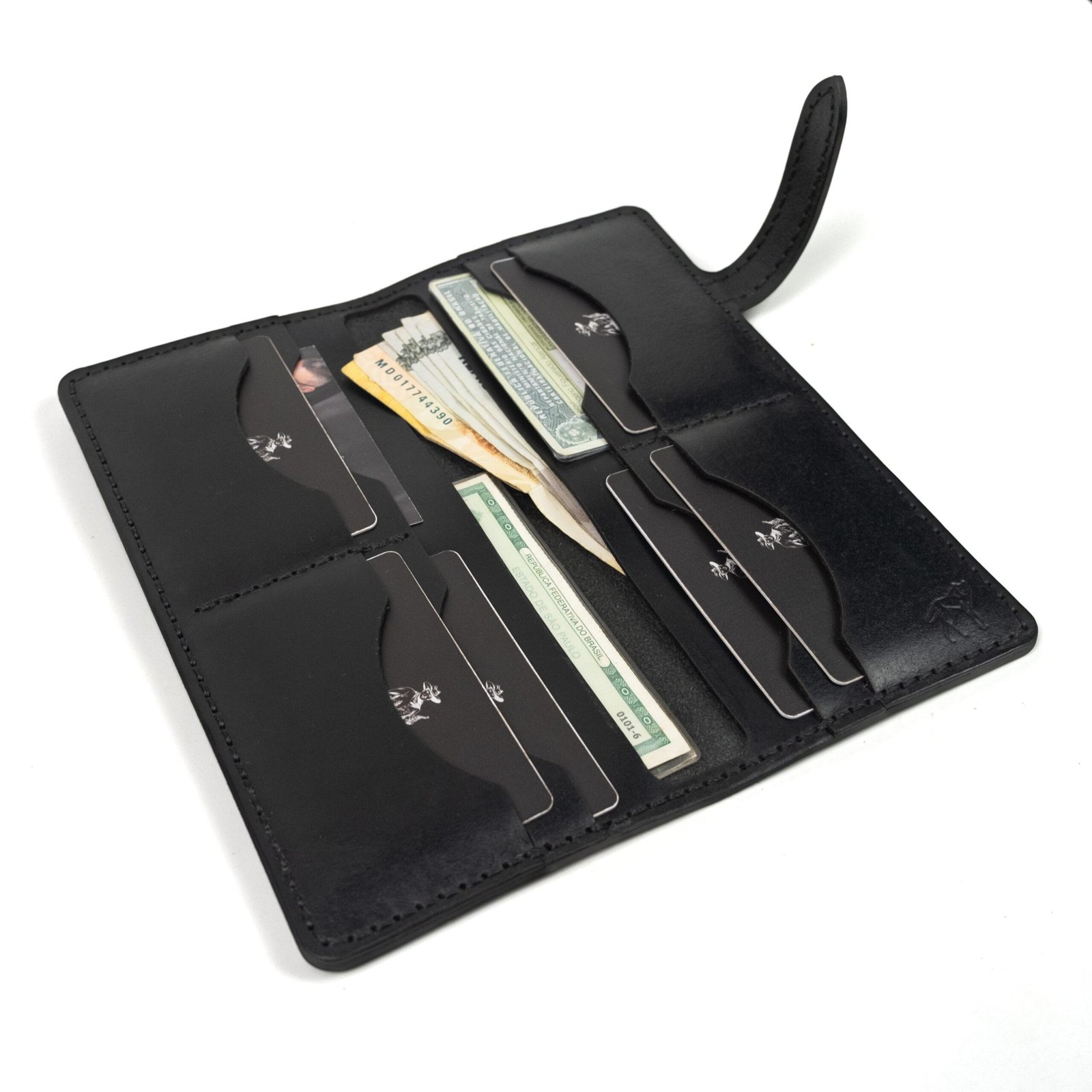 Carteira de Couro No.10 Preta - Imagem 2