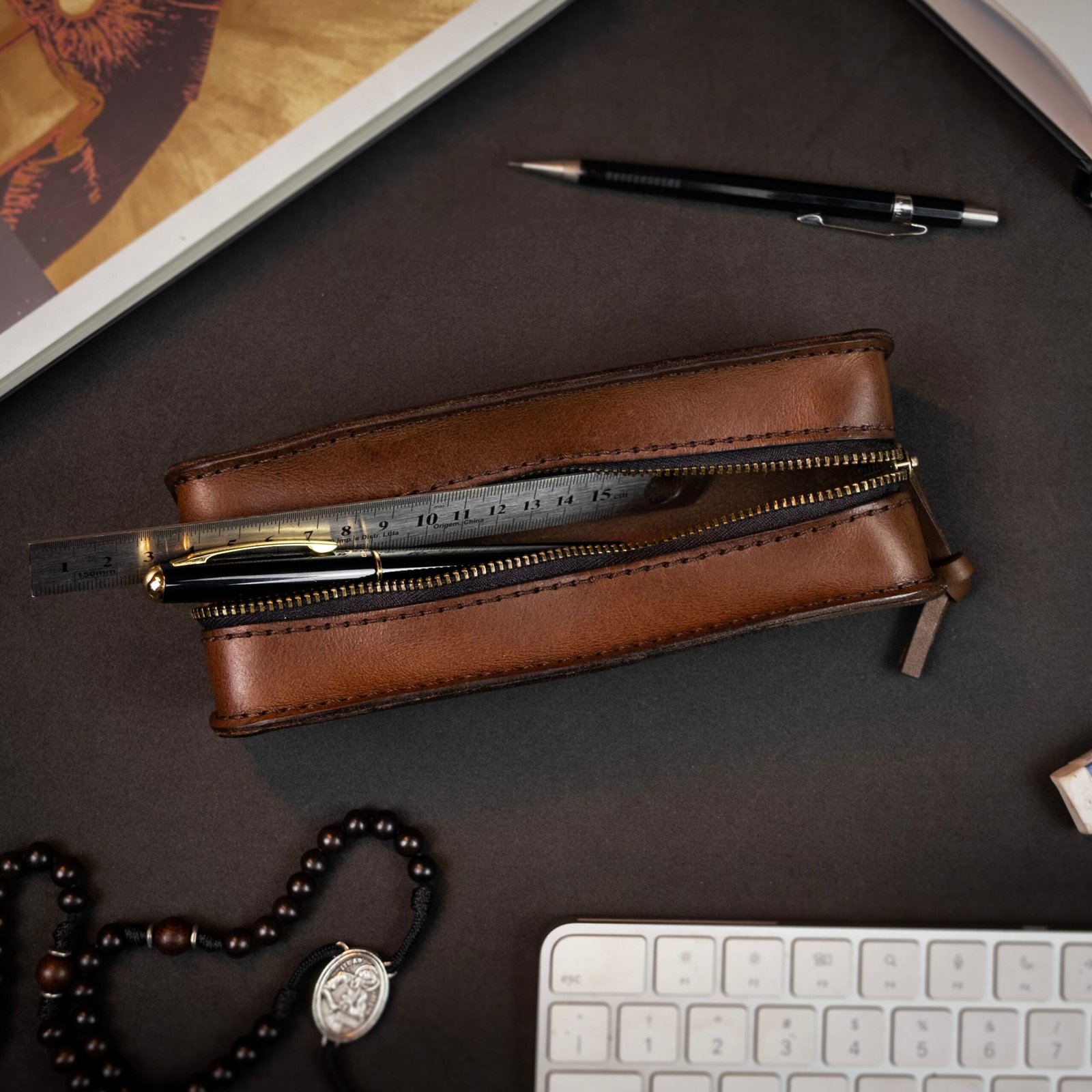 Kit Domus Couro Marrom - Imagem 6