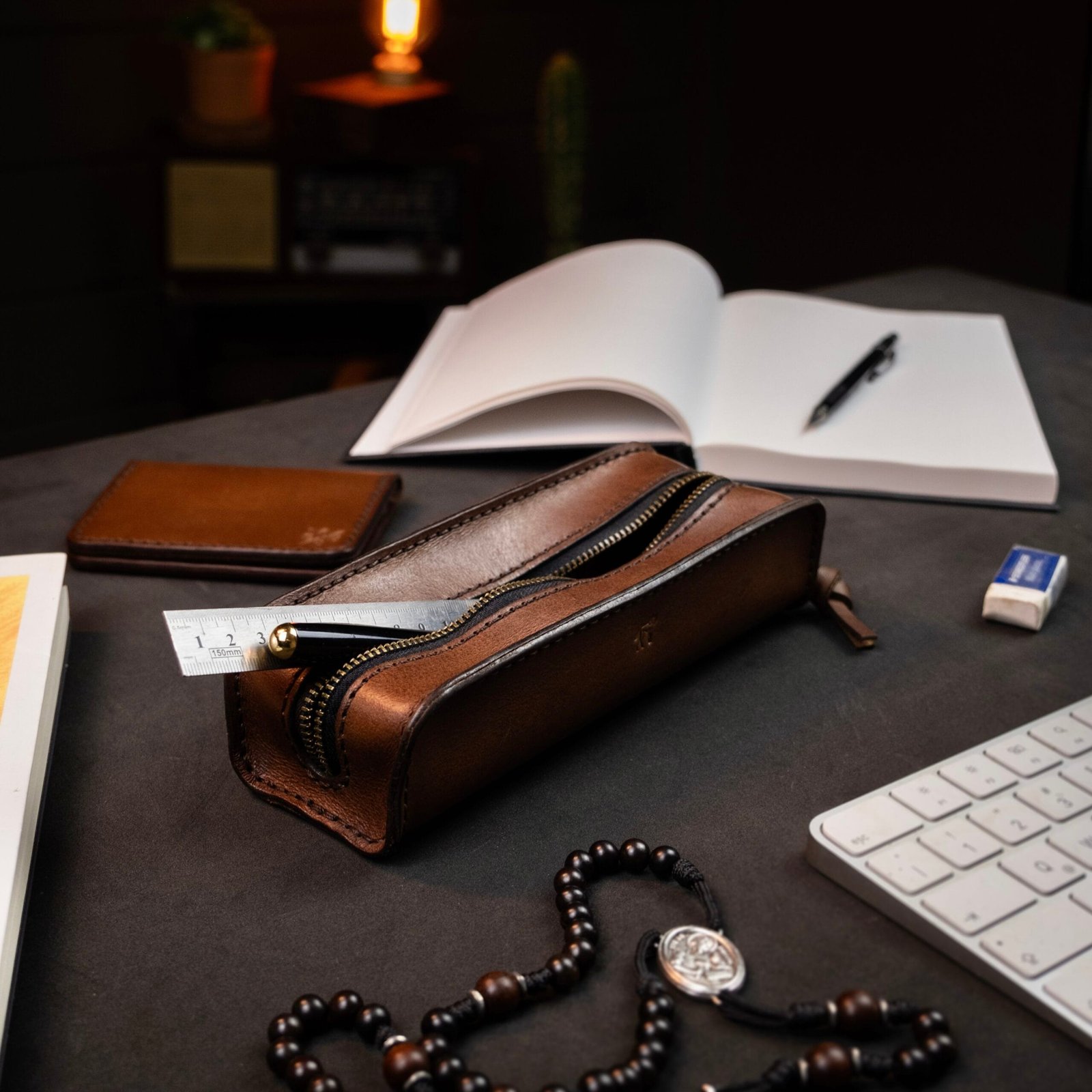 Kit Domus Couro Marrom - Imagem 8