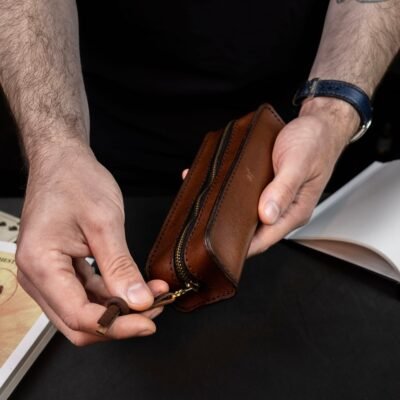 Estojo Domus Couro Marrom