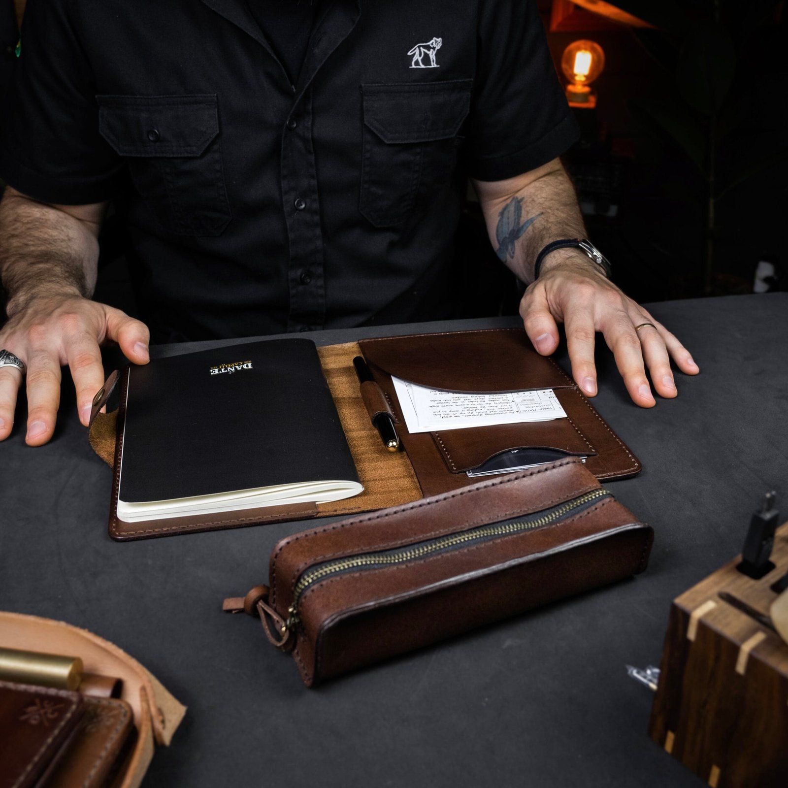 Kit Domus Couro Marrom - Imagem 9