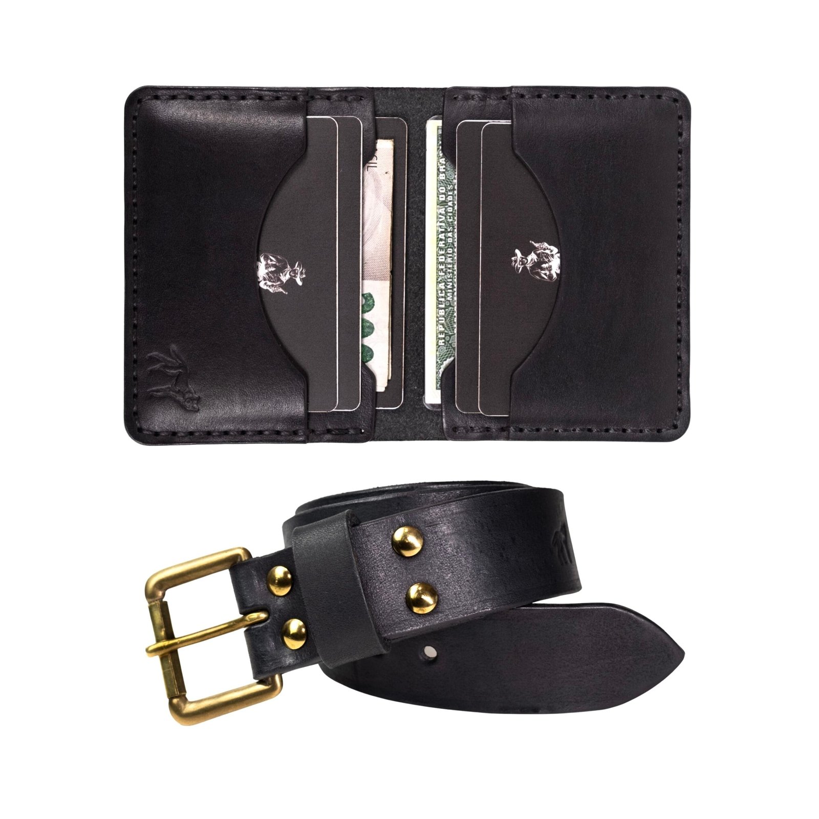 KIT Carteira No.22 + Cinto • Preto - Imagem 9
