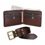 KIT Carteira Bifold No.7 + Cinto • Marrom