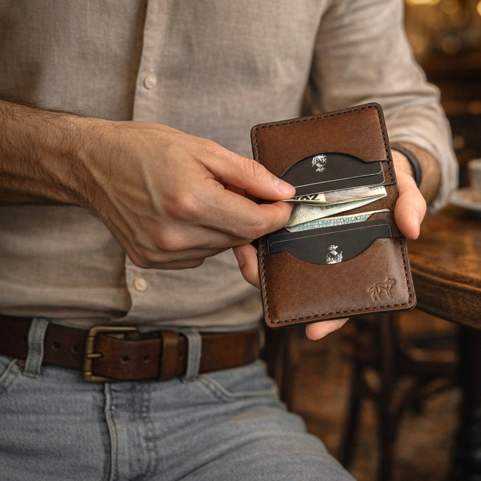 KIT Carteira No.22 + Cinto • Marrom - Imagem 7