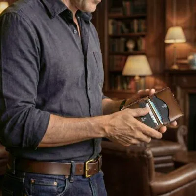 KIT Carteira No.22 + Cinto • Marrom